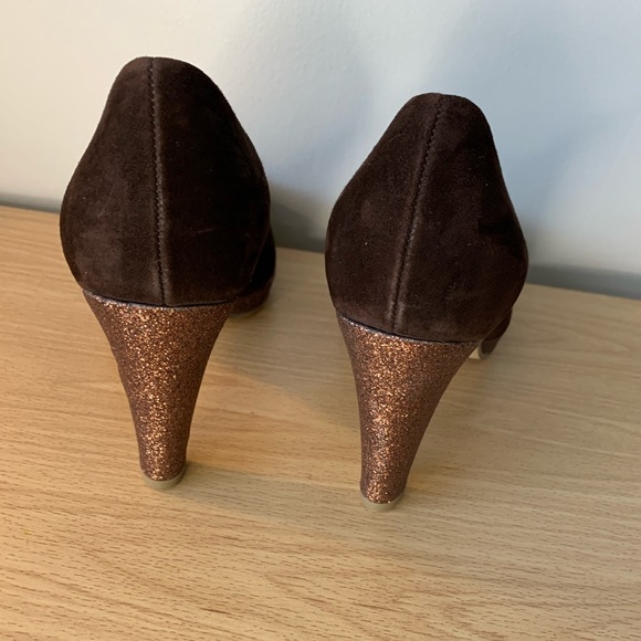 Sparkly Suede Leather Heels 👠 - Picture 4 of 5